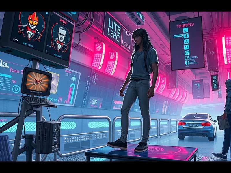 Cyberpunk game cover art showing Night City skyline with neon lights