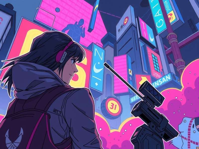 Detailed collage of panels from the Cyberpunk Edgerunners manga showing action scenes and character close-ups