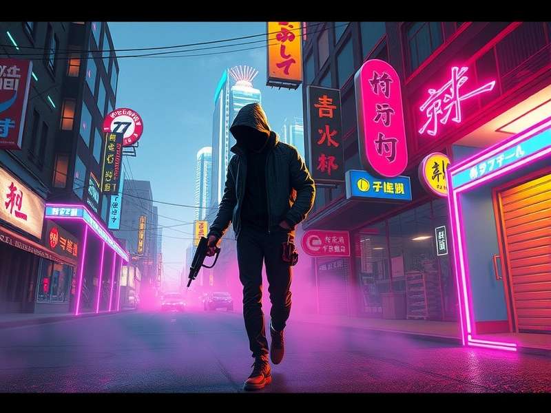 Rebecca firing her shotgun with a manic grin