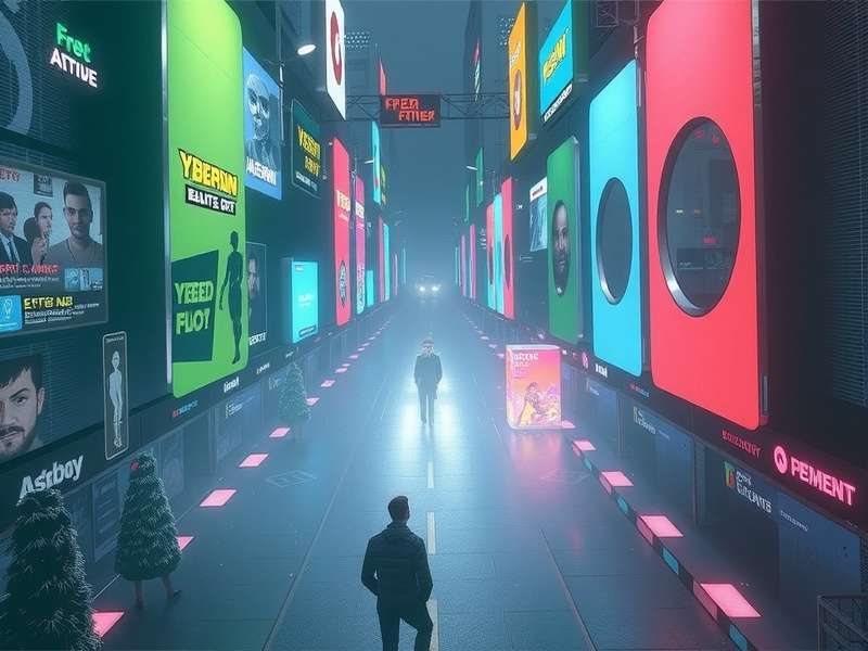 Night City skyline with neon lights, showing increased player activity