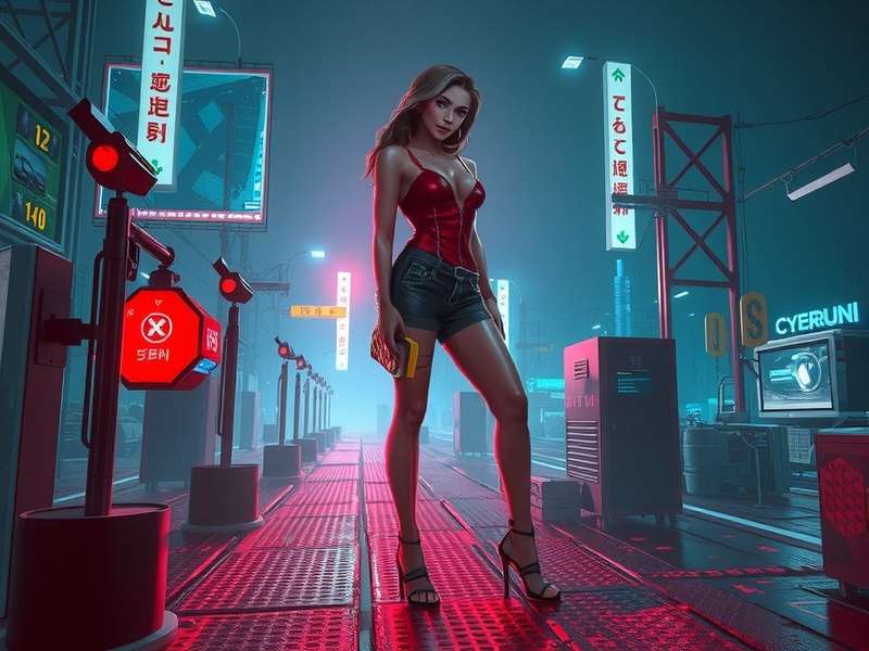 Cyberpunk Red Modding Interface with neon UI elements