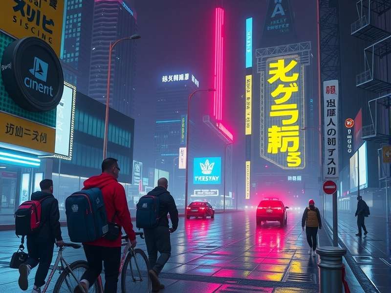 The Edgerunners crew in a dramatic scene