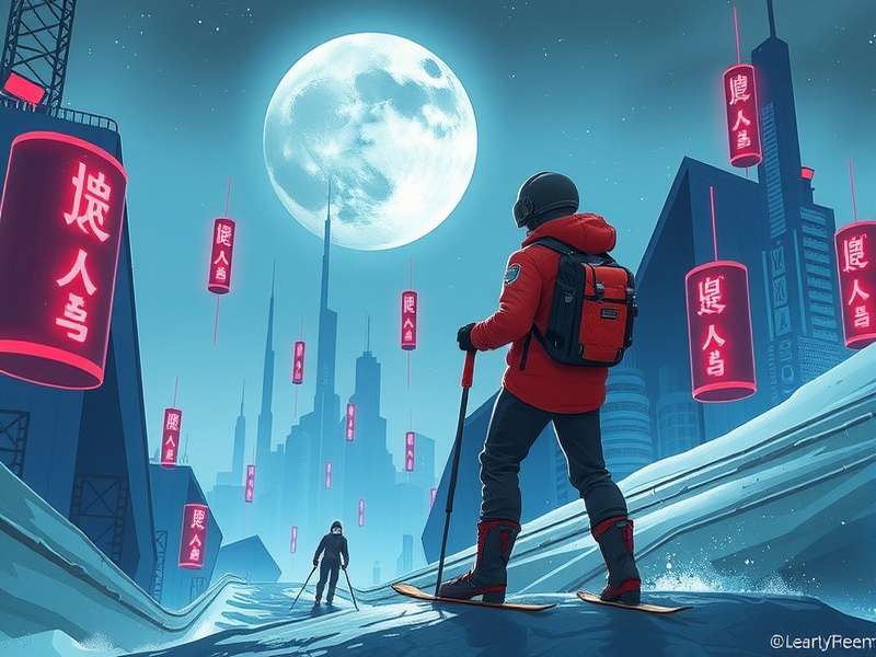 Close-up of a high-tech pistol interface with holographic displays