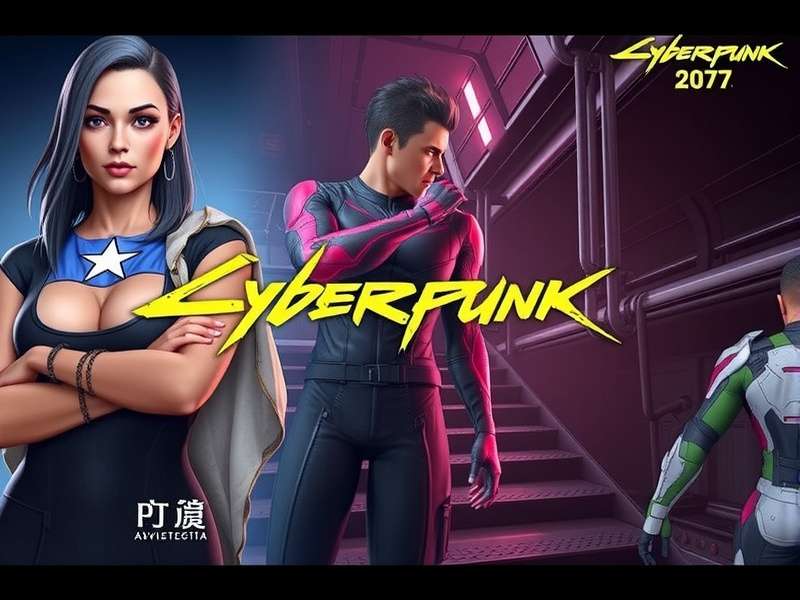 Vibrant Night City skyline with neon lights and flying cars in Cyberpunk 2077