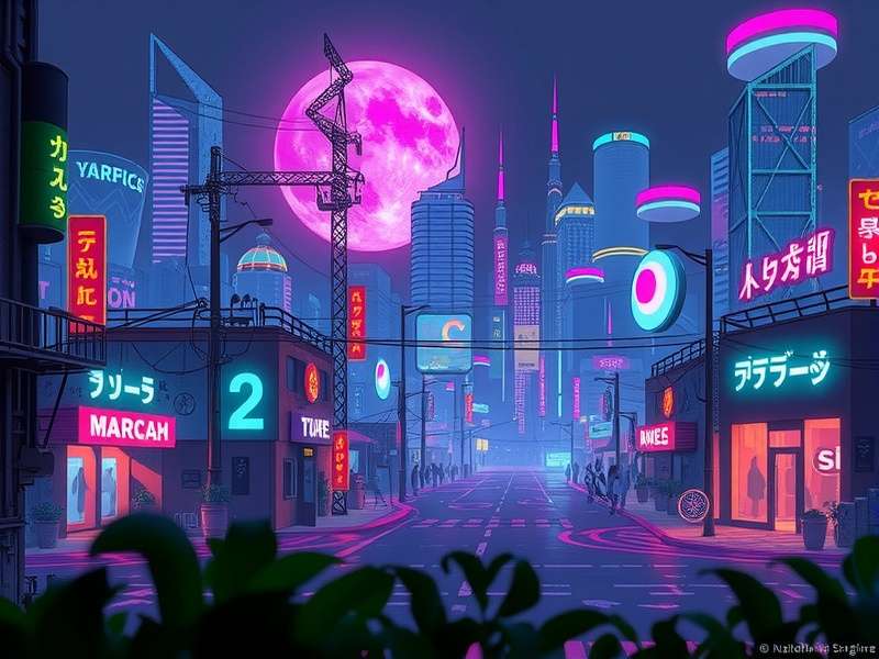 Lucy from Cyberpunk Edgerunners looking at the moon