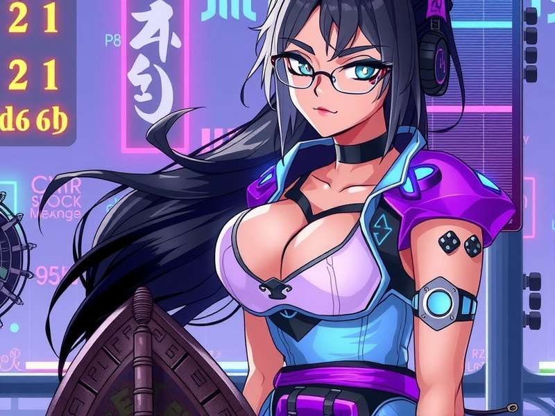 Neon-lit cyberpunk cityscape with flying vehicles