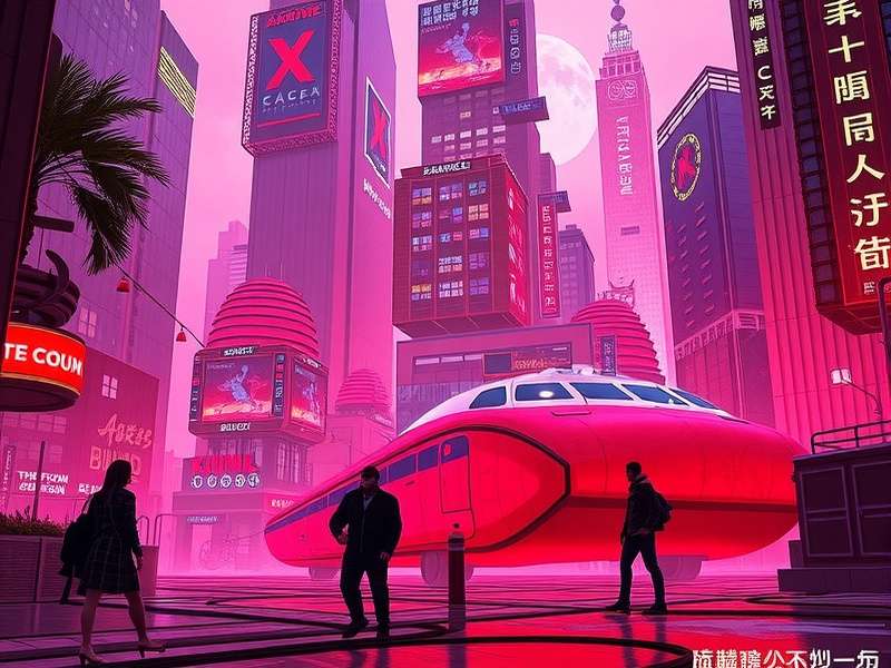 A stylized stack of Cyberpunk RED core rulebook and sourcebooks on a neon-lit table