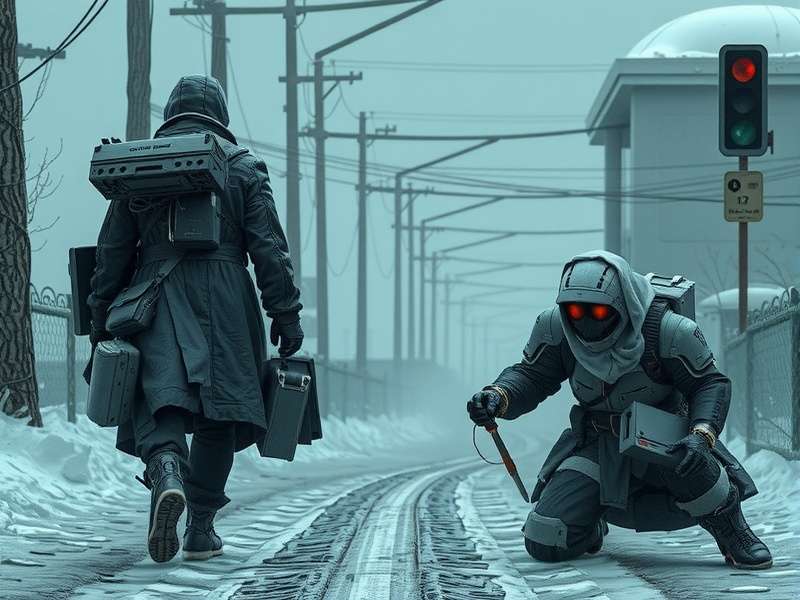 Collage of iconic cyberpunk book covers including Neuromancer, Snow Crash, and Do Androids Dream of Electric Sheep?