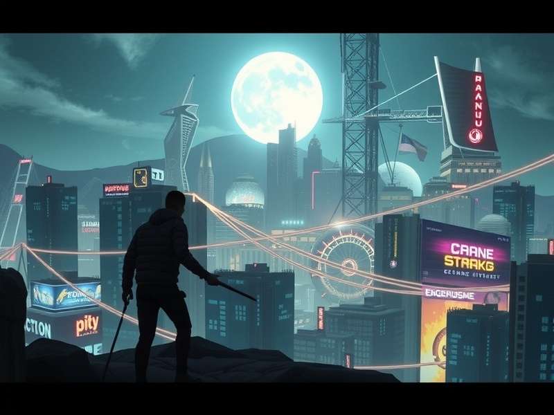 The fictional band Samurai performing in a gritty Night City club