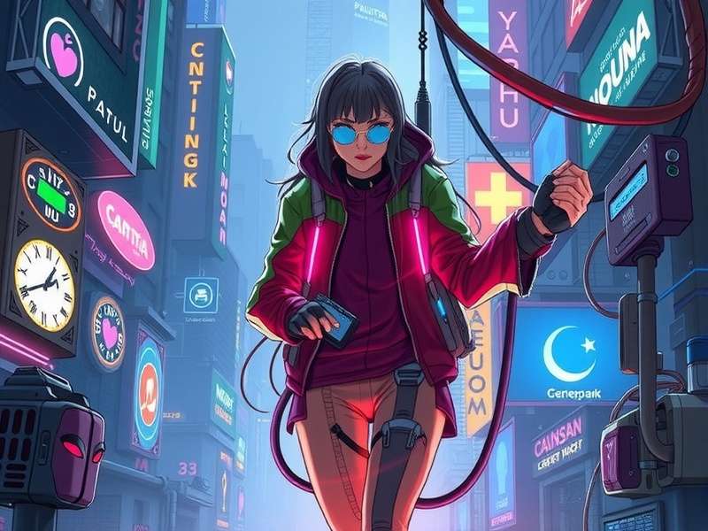 Cyberpunk Edgerunners anime art featuring David Martinez and Lucy