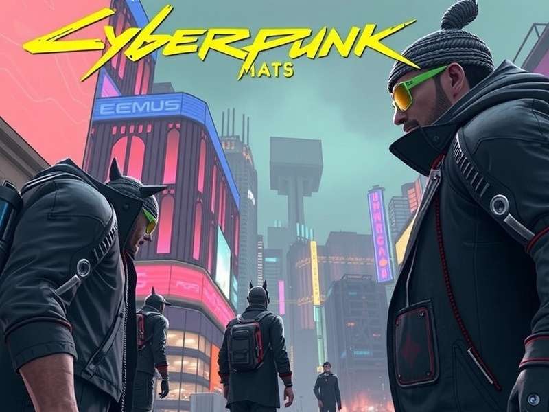 Cyberpunk modded gameplay screenshot with neon lights and futuristic cityscape
