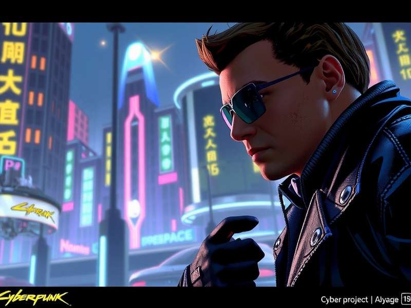 Cyberpunk Series — Night City skyline with neon lights and cyberpunk aesthetic