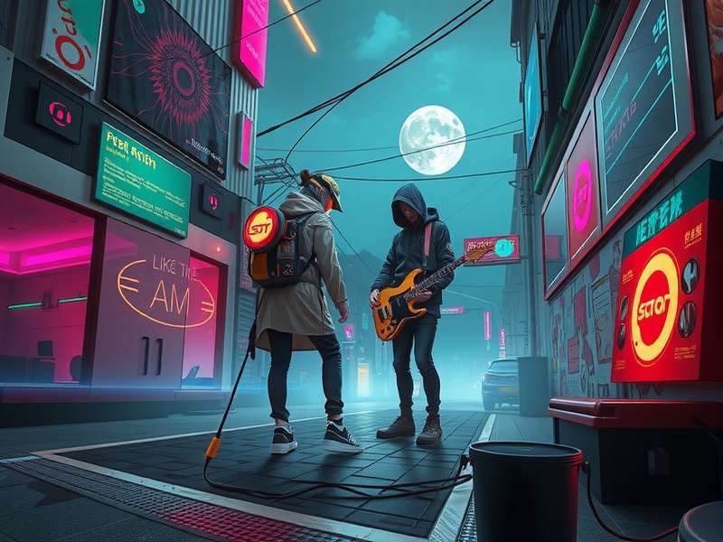 Cyberpunk Music - Neon-drenched synthesizers and glitch beats define the sound of a dystopian future