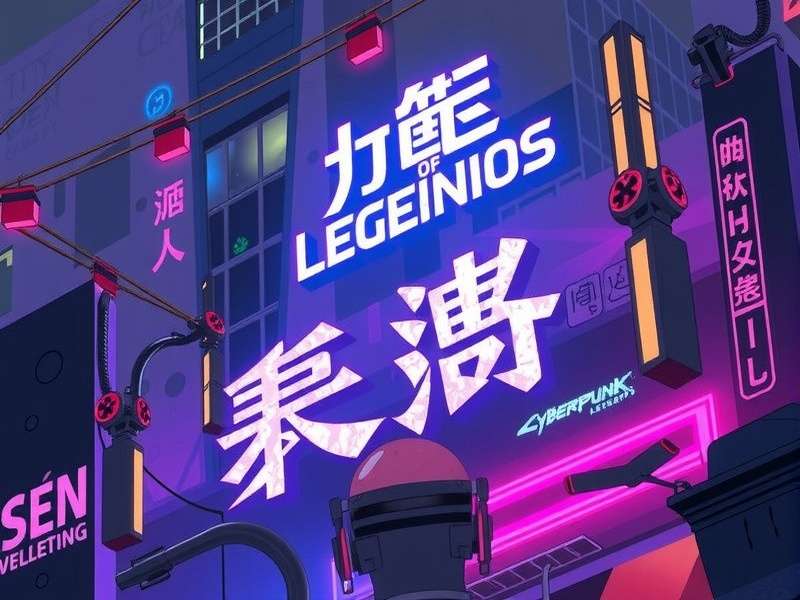 Cyberpunk City Of Legends — Neon-lit Night City skyline with holographic ads and flying vehicles